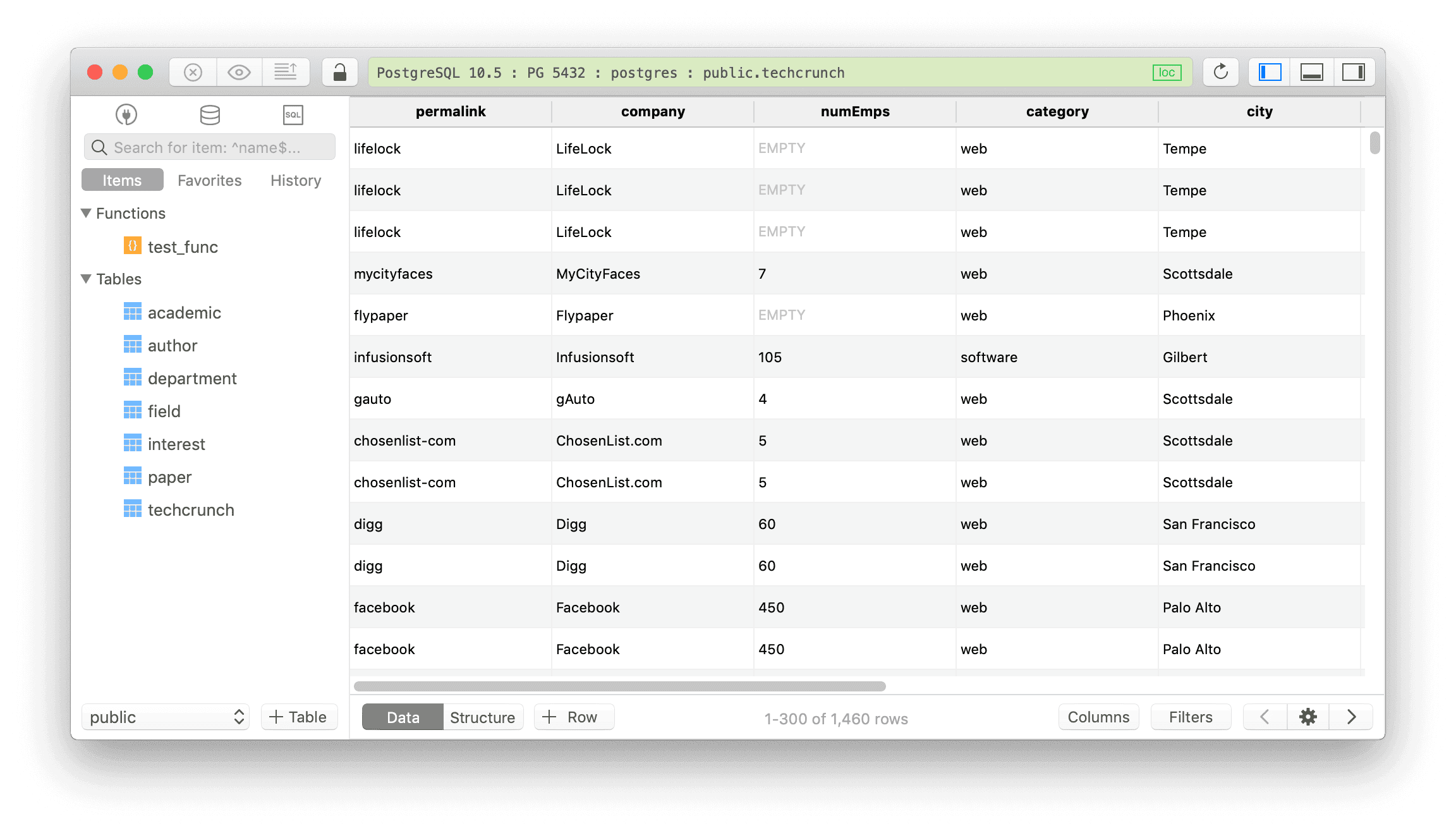 PostgreSQL GUI Tool