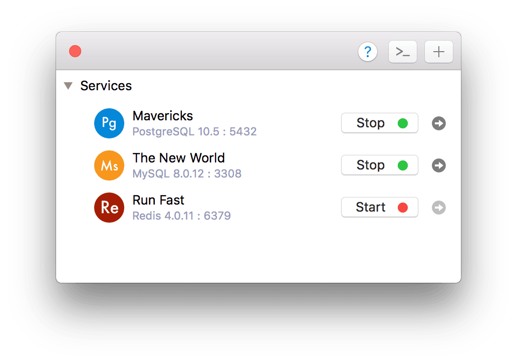 DBngin on Mac