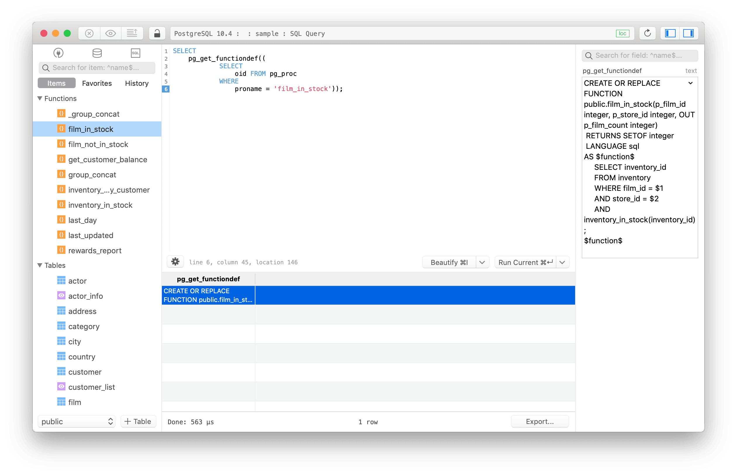 SQL Query editor
