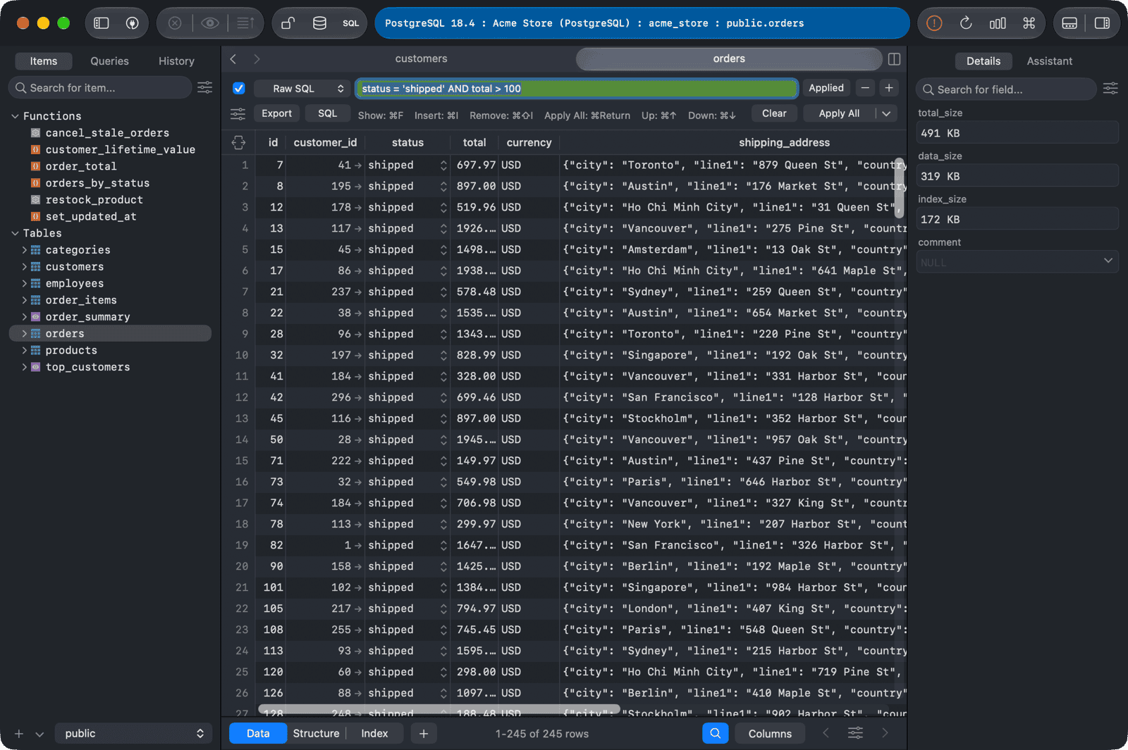 Filter Data