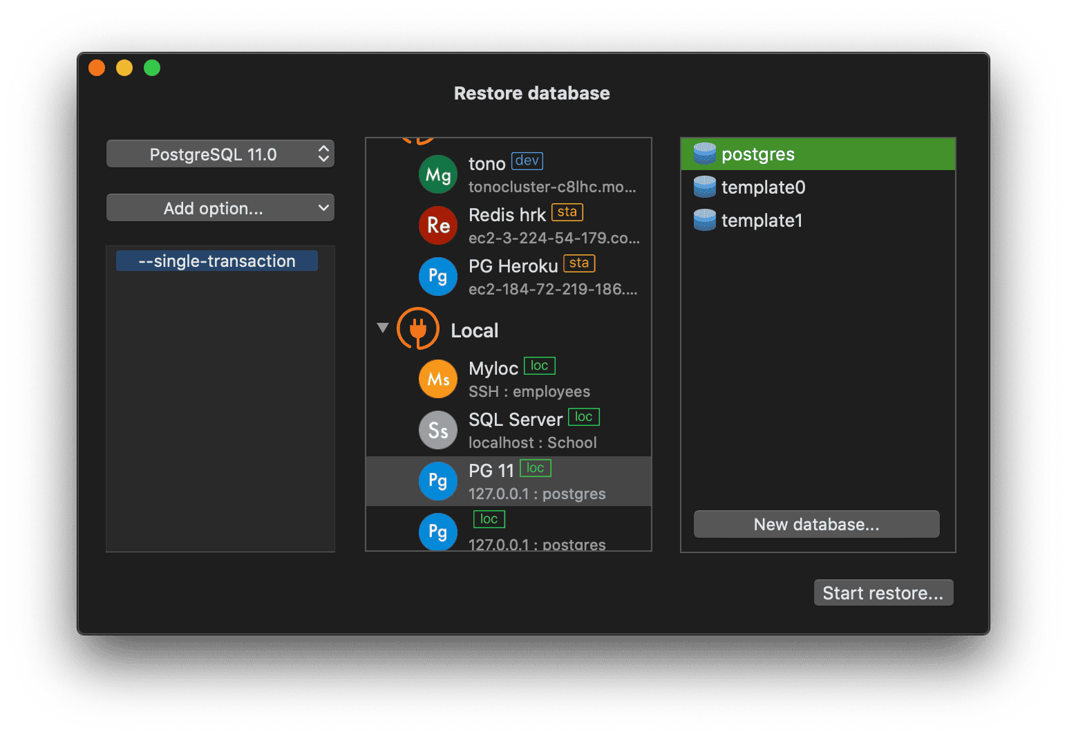 Restore Data