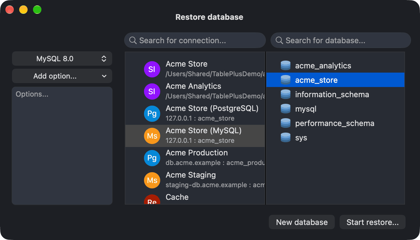 Restore
