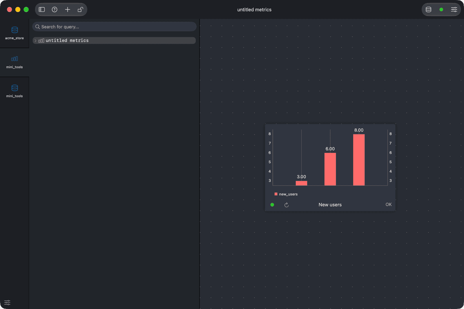 Design mini tools, forms, charts, live boards using TablePlus