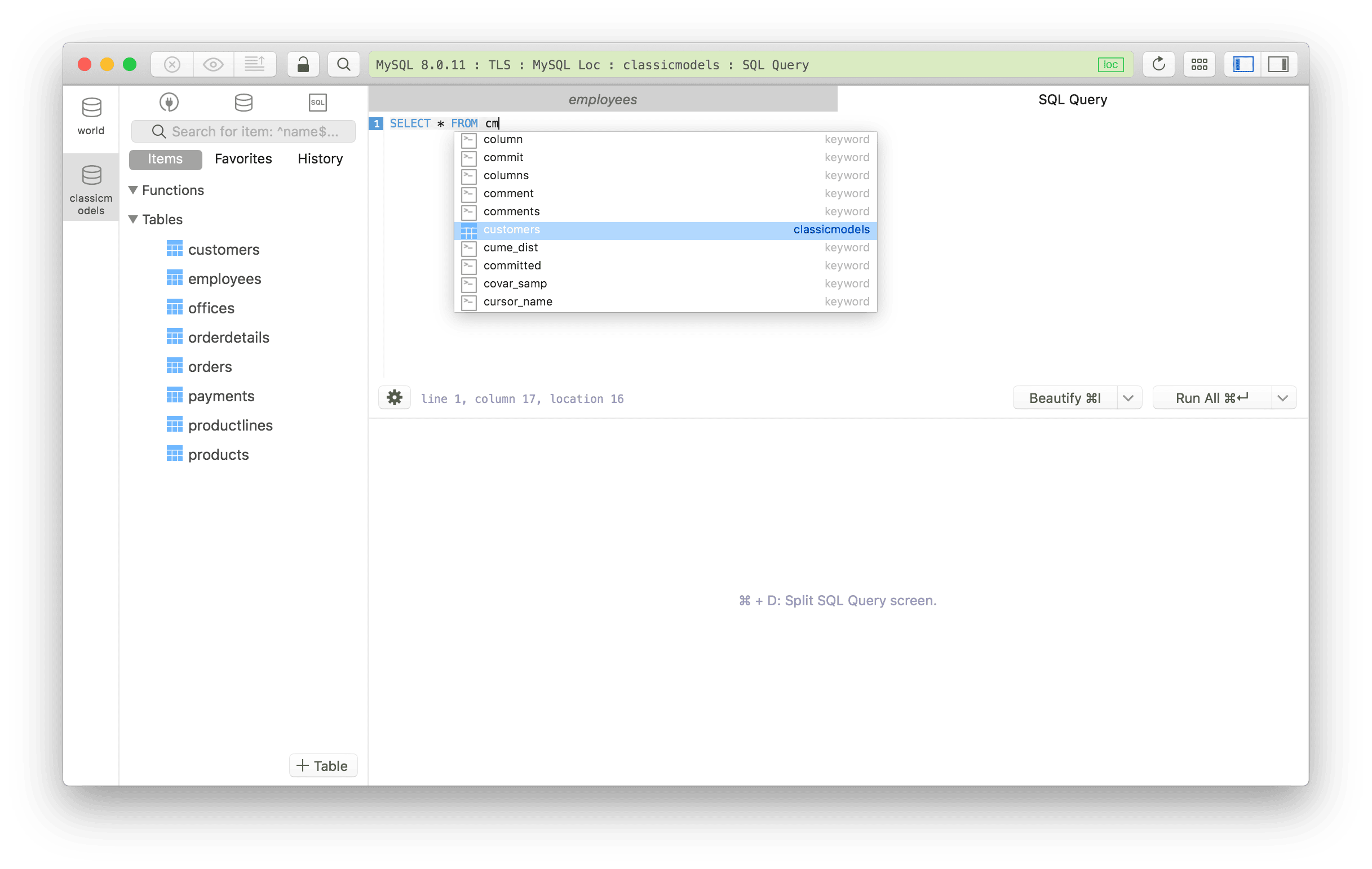 SQL Query Editor