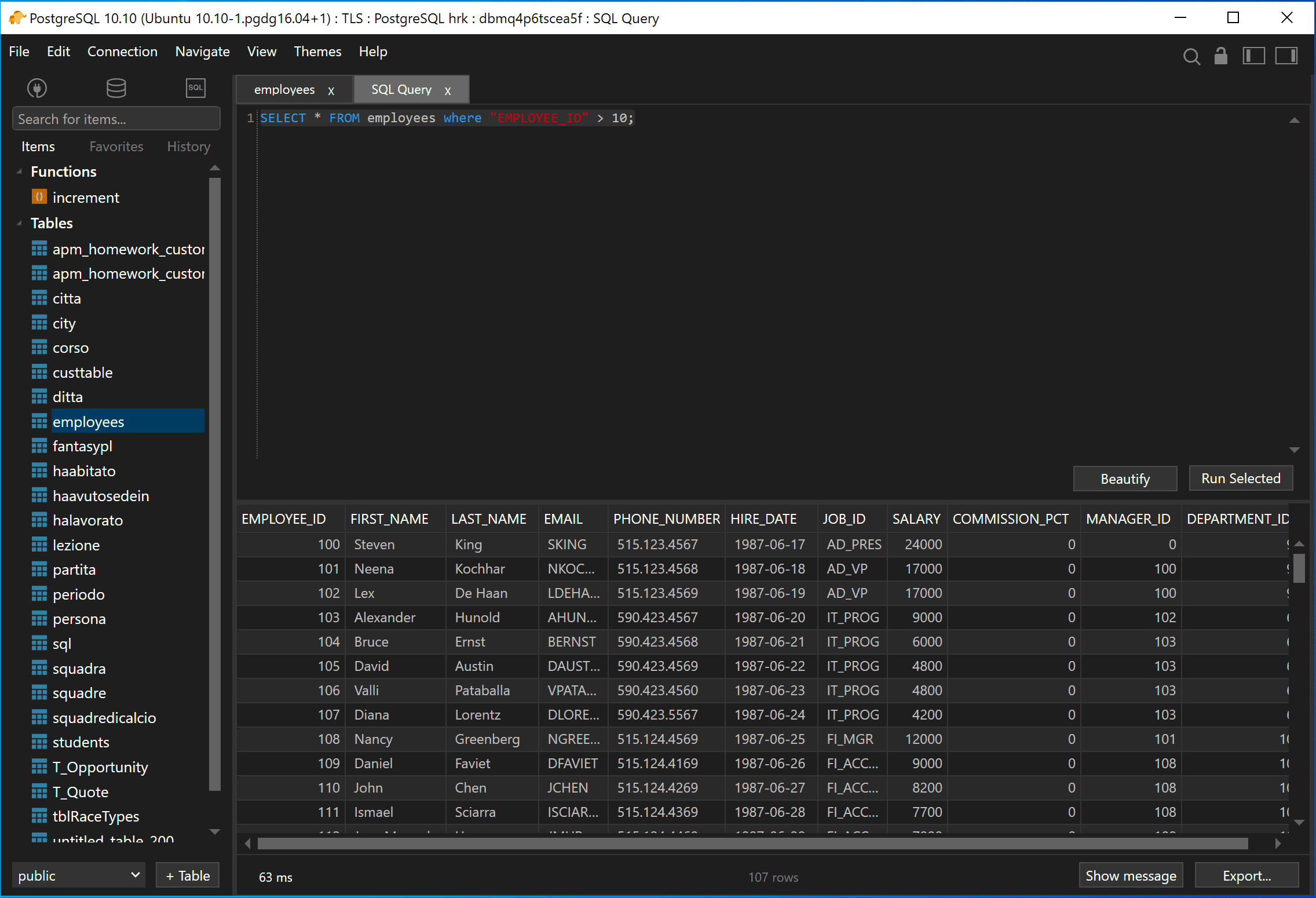 SQL Query Editor