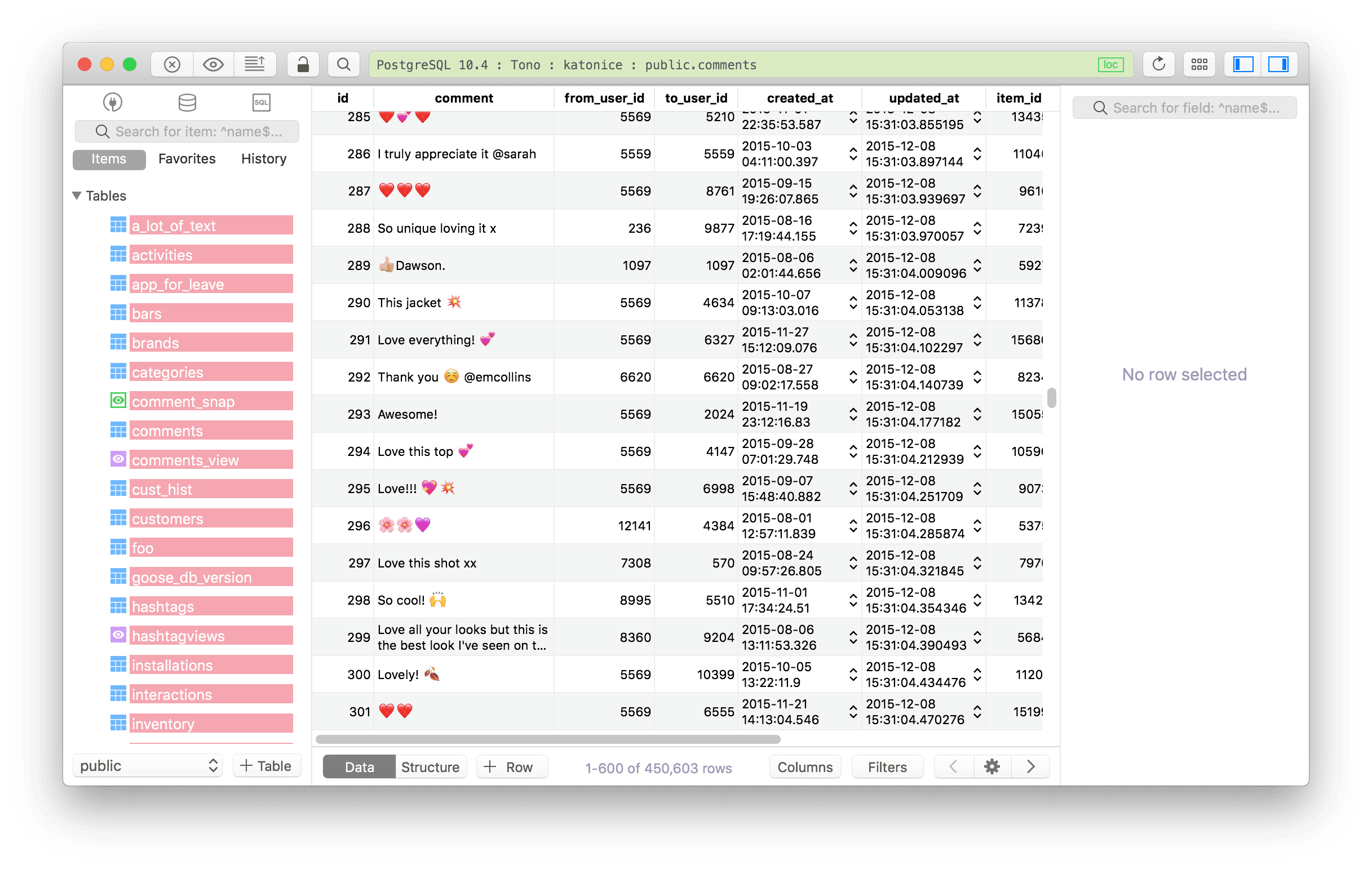 Drop all tables in TablePlus