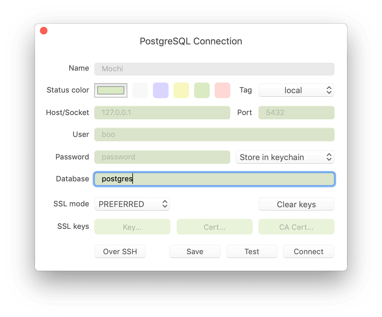 TablePlus GUI Tool PostgreSQL