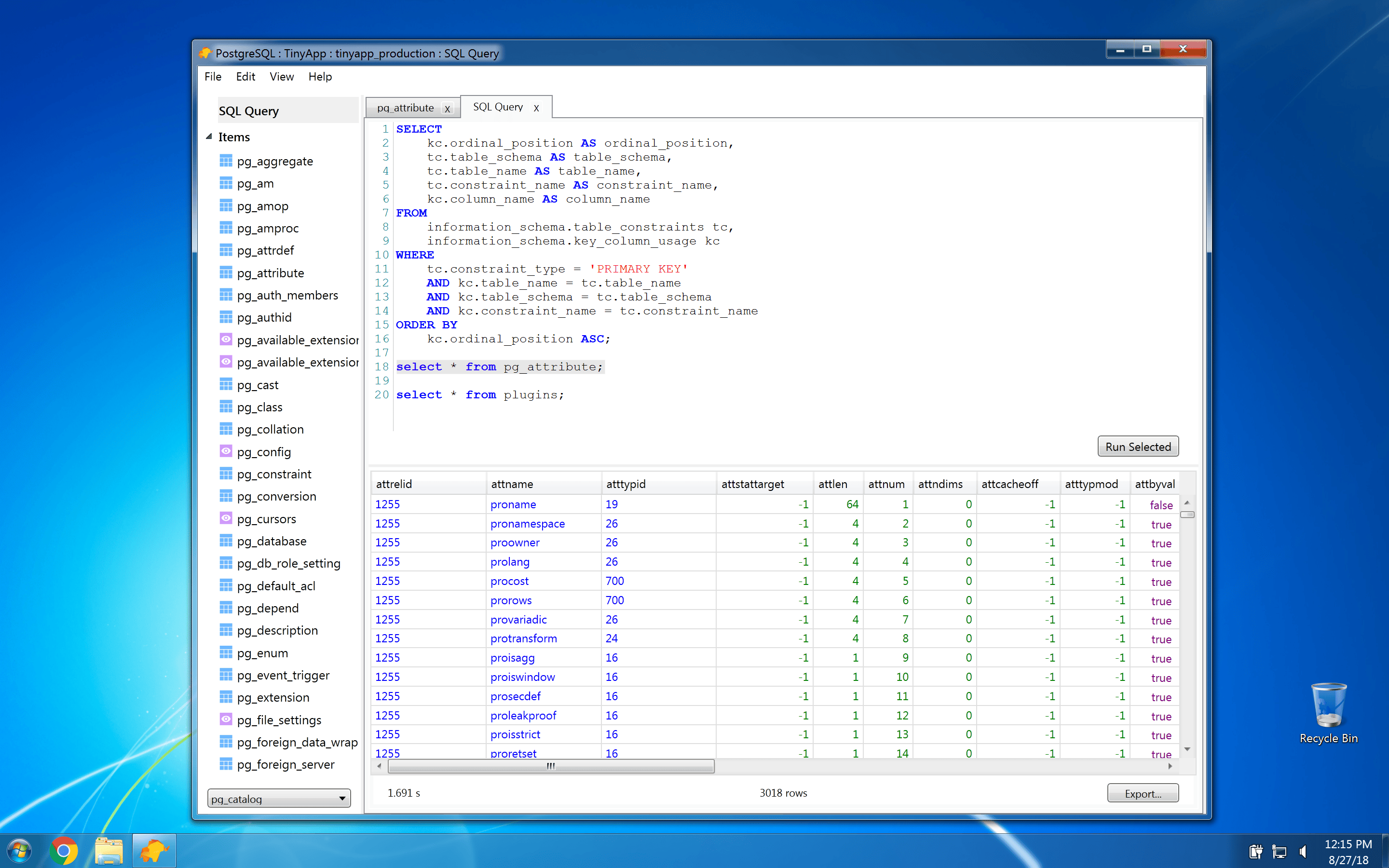 The last private beta version of TablePlus Windows